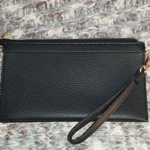 Black 9"×5" large thin wristlet